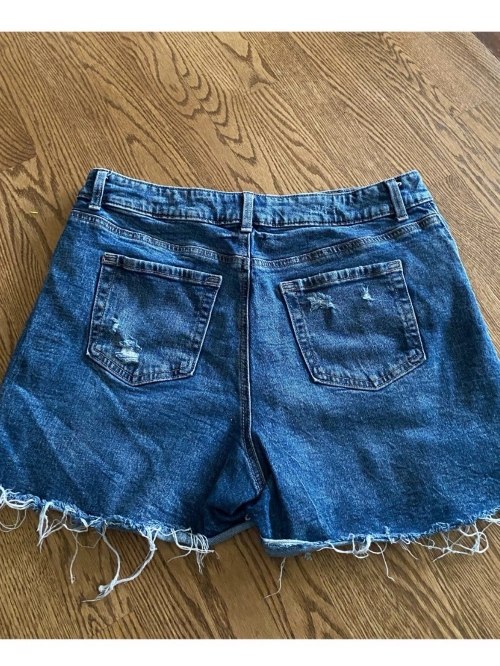 MAURICES Ripped Button Fly Super High Rise Jean Shorts - Picture 5 of 6